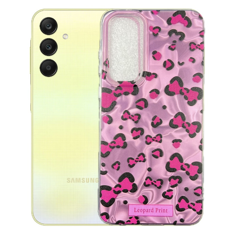 کاور طرح پاپیون پلنگی مناسب برای گوشی موبایل سامسونگ Galaxy A34