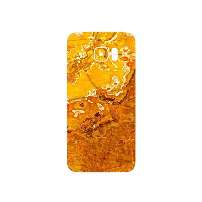 برچسب پوششی ماهوت مدل Gold Marble مناسب برای گوشی موبایل سامسونگ Galaxy S7 Edge
