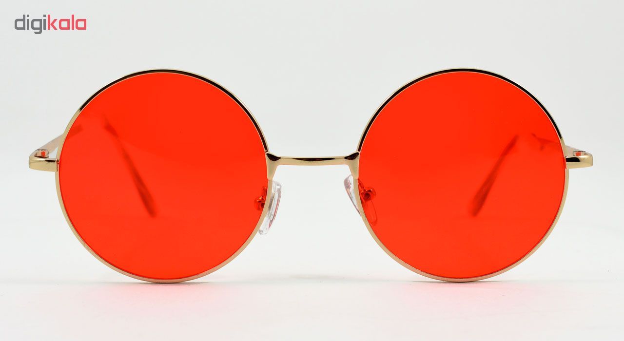 عینک آفتابی مدل Round Metal Red