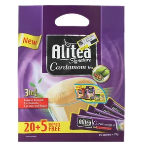 شیر چای علی تی مدل cardamom 3in1 بسته 25 عددی