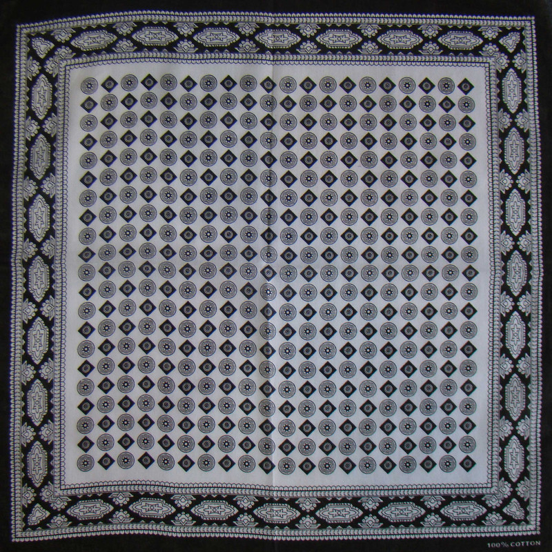 دستمال سر و گردن مدل black white