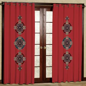 پرده مدل مخمل پانچی کد 1802T2 سایز 200x140 سانتی متر