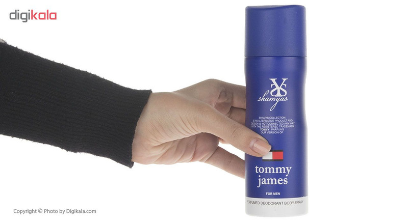 اسپری مردانه شمیاس مدل Tommy James حجم 200 میلی لیتر