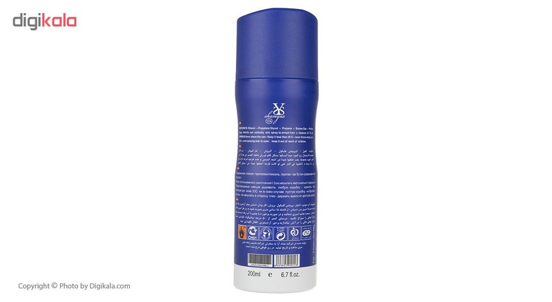 اسپری مردانه شمیاس مدل Tommy James حجم 200 میلی لیتر