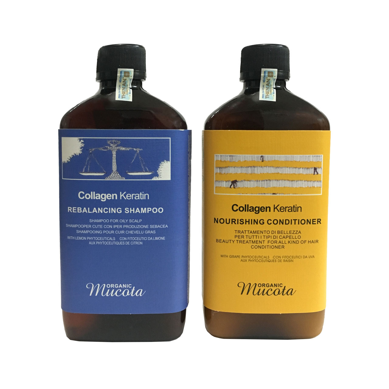 مجموعه شامپو و نرم کننده مو موکاتا مدل Organic
