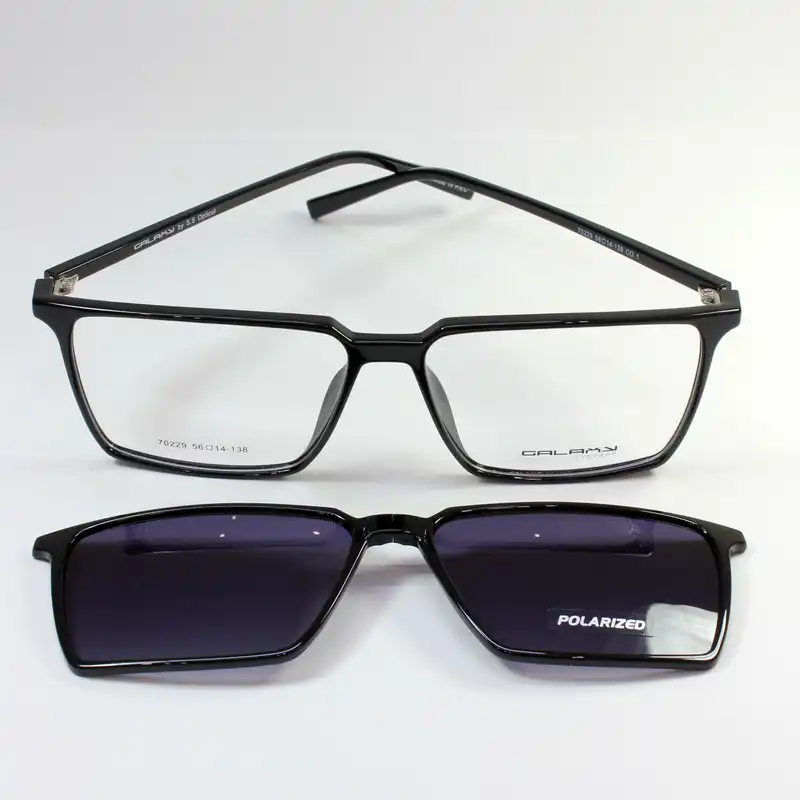 فریم عینک طبی گلکسی مدل 70229 به همراه کاور آفتابی