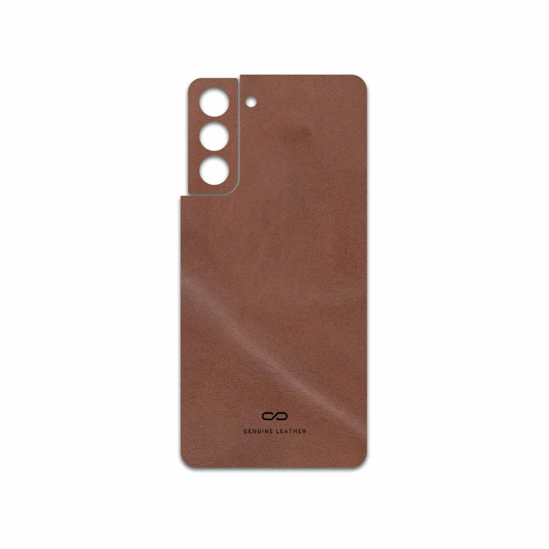 برچسب پوششی ماهوت مدل Matte-Natural-Leather مناسب برای گوشی موبایل سامسونگ Galaxy S21 5G