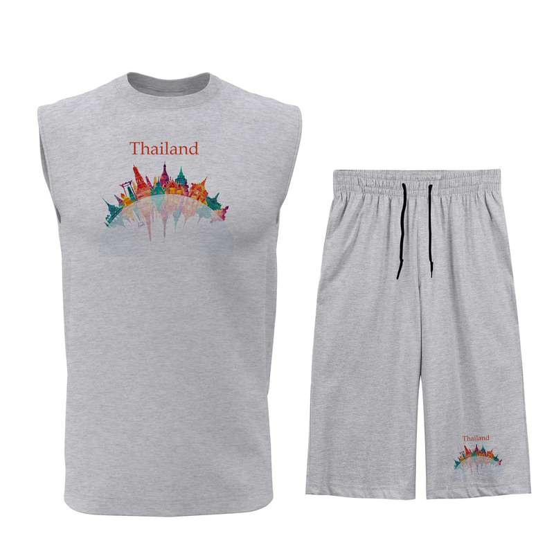 ست تاپ و شلوارک مردانه مدل Q007G