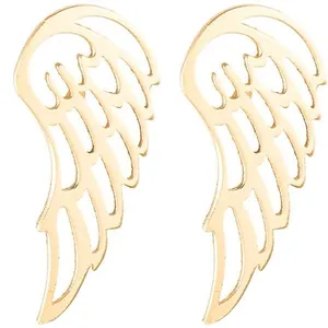 گوشواره نقره طرح بال فرشته کد 01