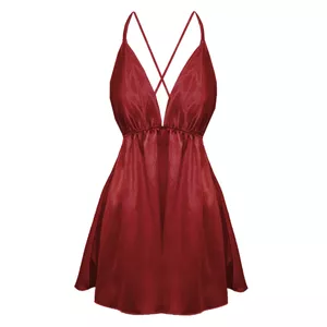 لباس خواب زنانه مدل لاولی رنگ قرمز