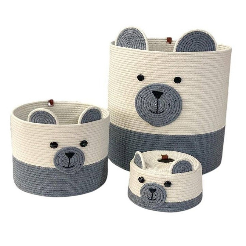 سبد وسایل کودک مدل خرس مجموعه 3 عددی