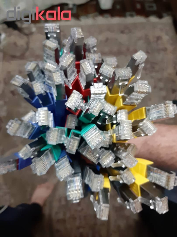 پچ کورد cat 6 UTP مدل مسی 5رنگ بسته 5 عددی