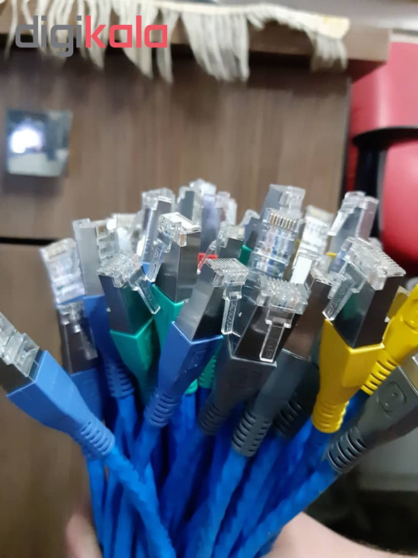 پچ کورد cat 6 UTP مدل مسی 5رنگ بسته 5 عددی