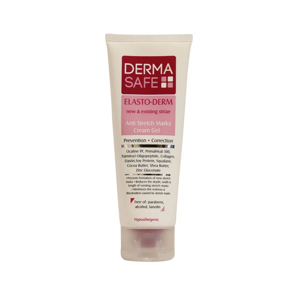 کرم ژل رفع ترک بدن درماسیف مدل Elasto Derm حجم 75 میلی لیتر