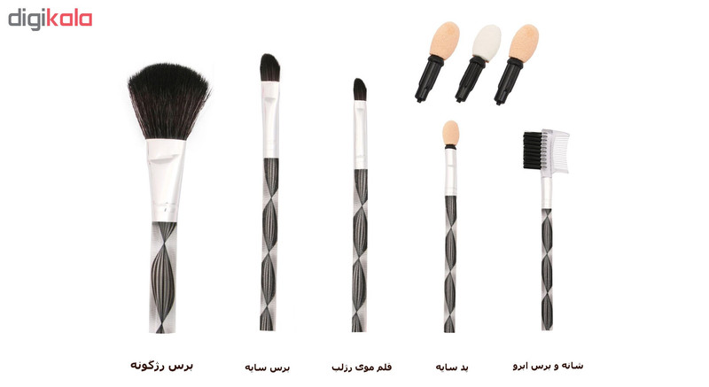 براش آرایشی مدل 996 مجموعه 8 عددی