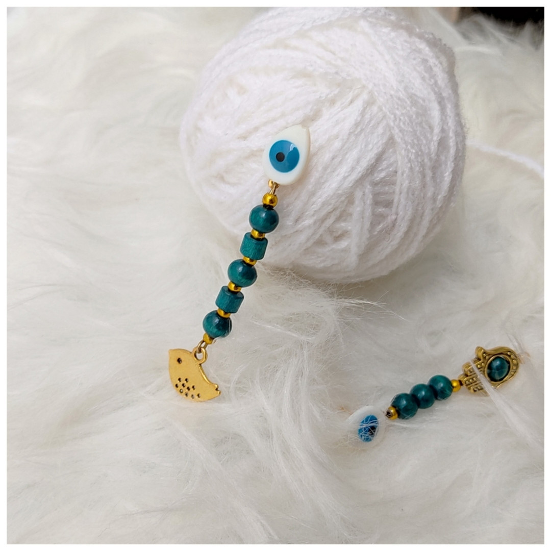 گوشواره دخترانه مدل چشم نظر و پرنده کد e2 گوشواره دخترانه مدل چشم نظر و پرنده کد e2