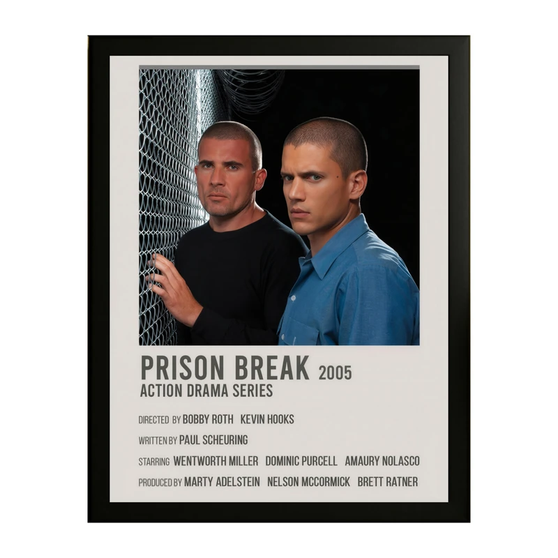 تابلو طرح Prison Break کد 01 فریم مشکی