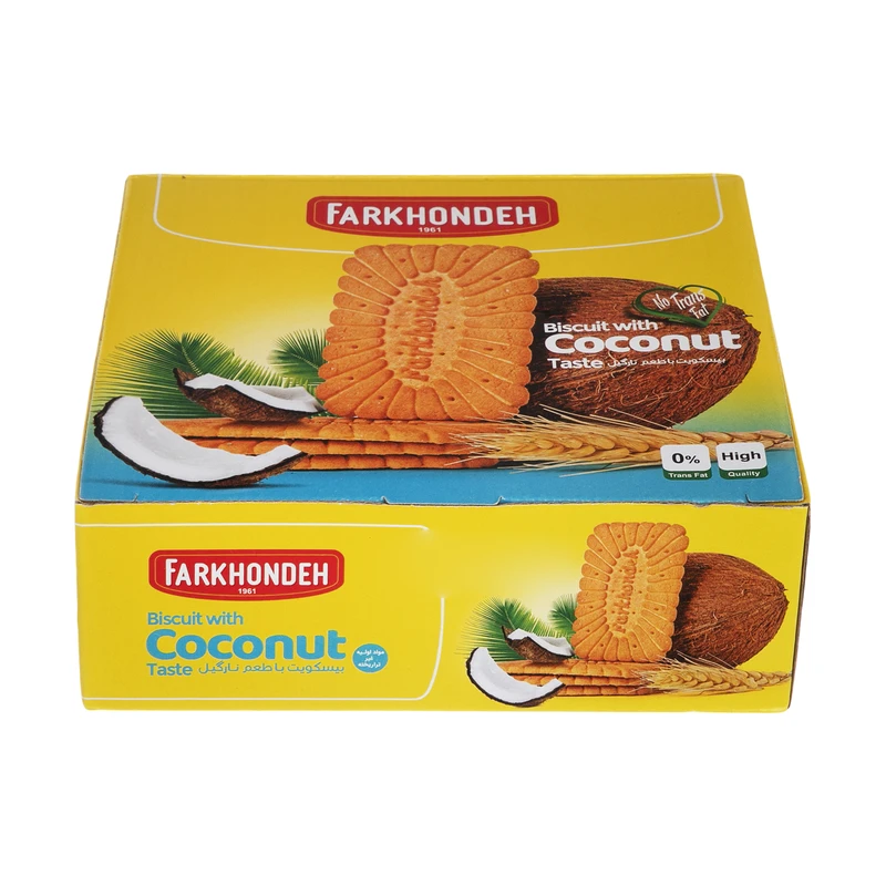بیسکویت فرخنده با طعم نارگیل - 750 گرم