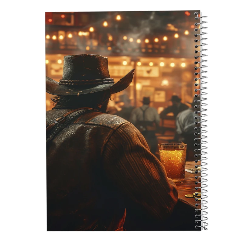 دفتر مشق 100 برگ مدوپد مدل رد دد red dead کد DF13505