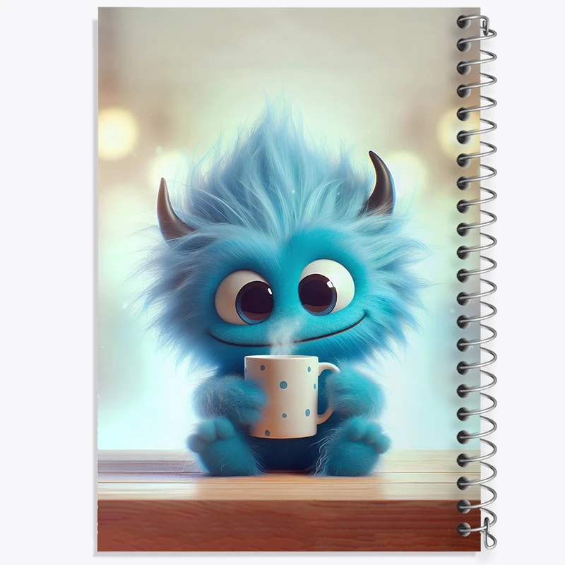 دفتر مشق 100 برگ خندالو طرح هیولای بامزه کد F5705