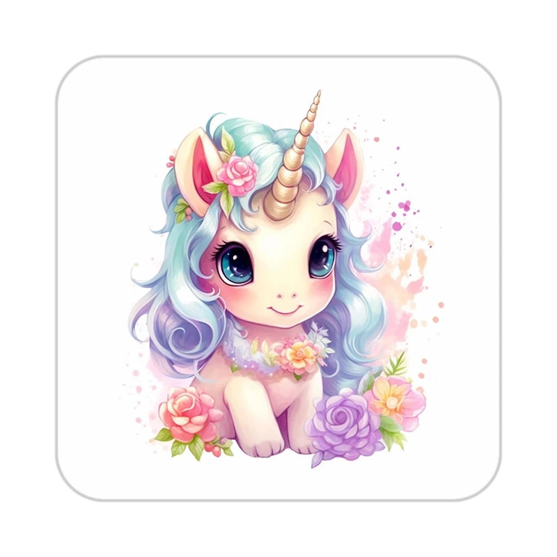 زیر لیوانی کاکتی طرح اسب تک شاخ و یونیکورن مدل mp31343