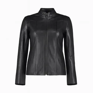 کت چرم زنانه مدل کوتاه مجلسی