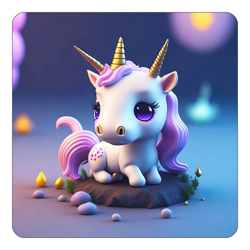 مگنت کاکتی طرح اسب تک شاخ و یونیکورن مدل mp33167