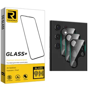 محافظ لنز گوشی راندیکا مدل Randika Glass SFLL مناسب برای گوشی موبایل سامسونگ Galaxy S22 ULTRA بسته سه عددی