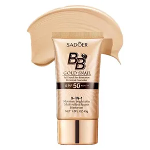کرم ضدآفتاب رنگی سادور SPF 50 مدل حلزون محافظ UVA و ++++PA آبرسان مناسب انواع پوست حجم 40 میلی لیتر