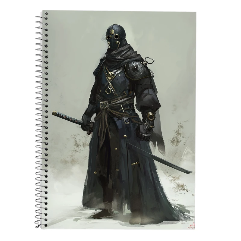 دفتر زبان 50 برگ مدوپد مدل سه خط طرح حیوانات جنگجو کد DF14773