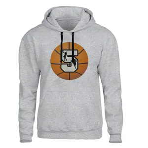 هودی مردانه مدل بسکتبال کد B507 رنگ طوسی