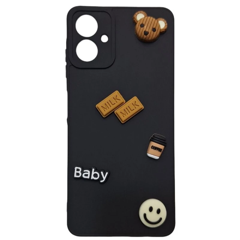 کاور طرح عروسک بیبی برجسته مدل A06 مناسب برای گوشی موبایل سامسونگ Galaxy A06