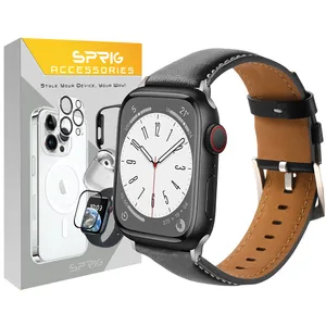 Sprig SMP Leather Band Suitable for Apple Watch Series 10 46mm