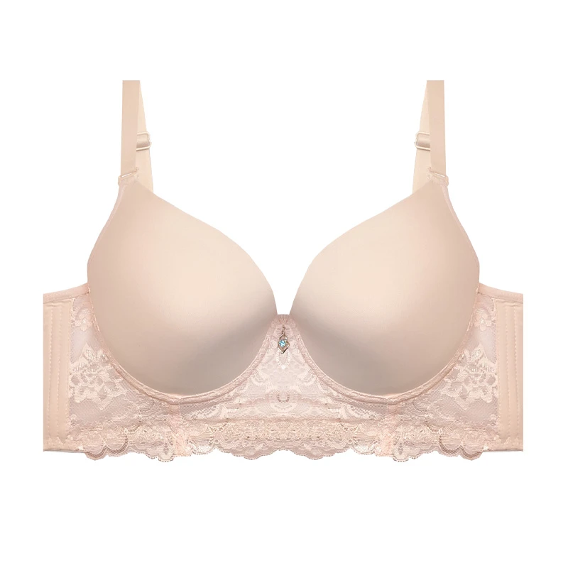 سوتین زنانه مدل اسفنجی پایه بلند دکلته گیپور کد 10702