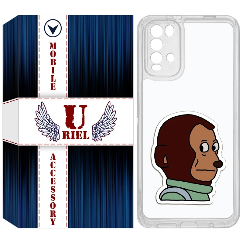 کاور یوریل مدل Clear کد 88 طرح میمون مناسب برای گوشی موبایل شیائومی Redmi 9T / Poco M3