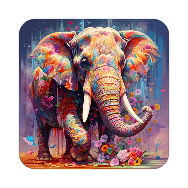 زیر لیوانی کاکتی طرح حیوانات رنگی مدل mp26164