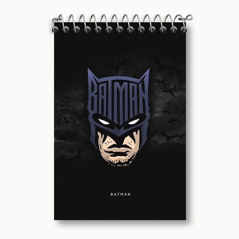 دفتر یادداشت 50 برگ خندالو مدل بتمن (Batman) کد F191