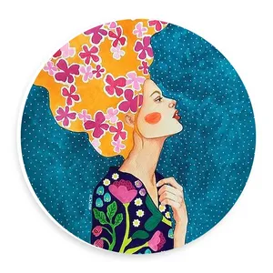  دیوارکوب طرح نقاشی آبستره یک زن مدل wtb727