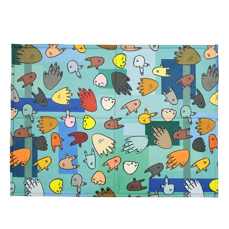 فرش پارچه ای گوشه سایز 50 × 70 سانتی متر کد 06