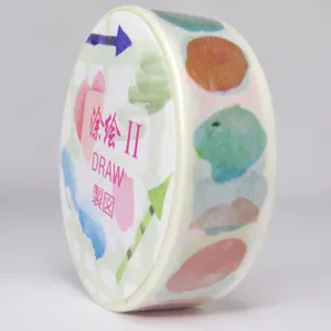 چسب نواری طرح فانتزی مدل واشی کد 100Washi عرض 1.5 سانتی متر