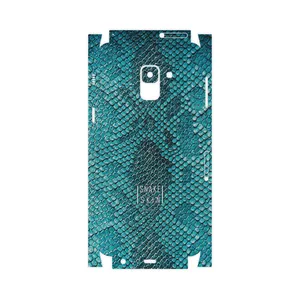 MAHOOT Blue Snake Skin-FullSkin Cover Sticker for Samsung Galaxy A8 2018