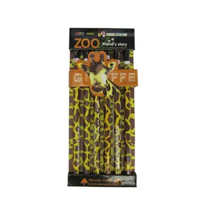 مداد مشکی مدل زرافه بسته 6 عددی