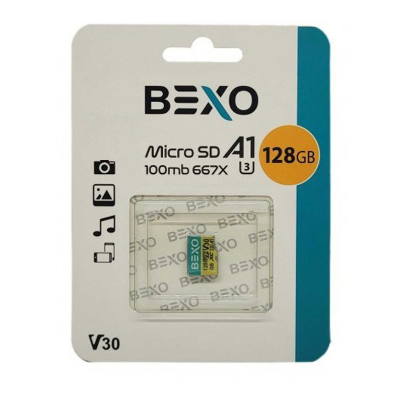 کارت حافظه‌ microSDXC بکسو مدل X667 کلاس 10 استاندارد UHS-I U3 سرعت 100MBps ظرفیت 128 گیگابایت