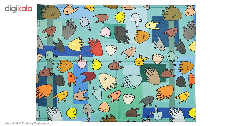 فرش پارچه ای گوشه سایز 50 × 70 سانتی متر کد 06