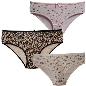 شورت زنانه مدل  اسلیپ نخی پنبه ای مجموعه 3 عددی 