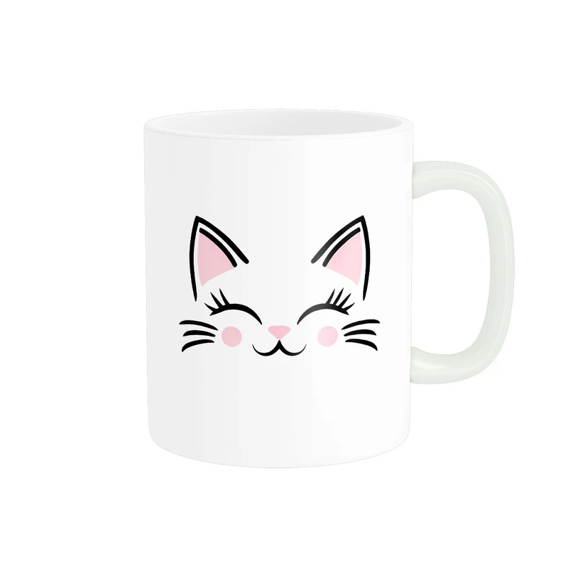 ماگ پاد آفرین مدل گربه ناز کیوت بامزه کد 948