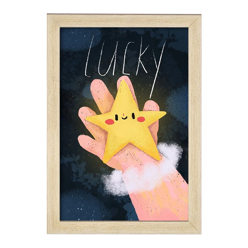 تابلو خندالو مدل ستاره فانتزی کد F1694