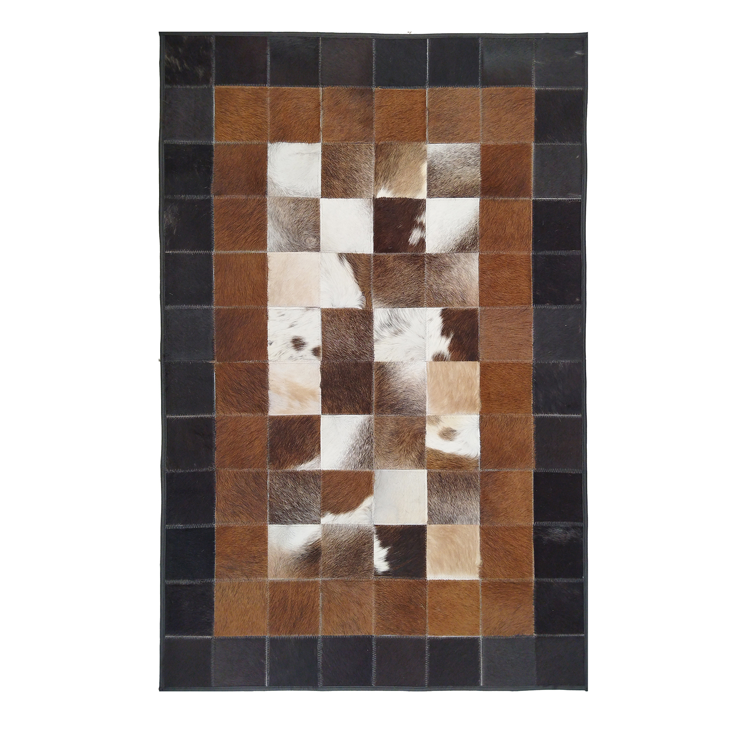 کلاژ فرش پوست و چرم کمالی مدل AD-0568