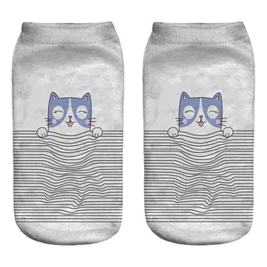 جوراب بچگانه طرح گربه مدل 1133