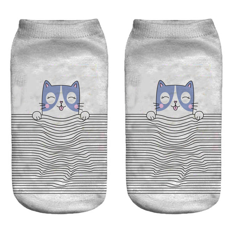 جوراب بچگانه طرح گربه مدل 1133